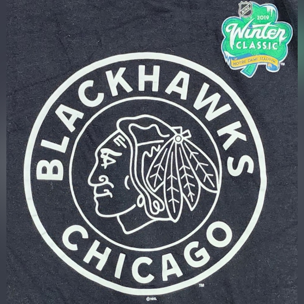 Chicago Blackhawks 2019 Winter Classic Long Sleeve Shirt Black 5XL